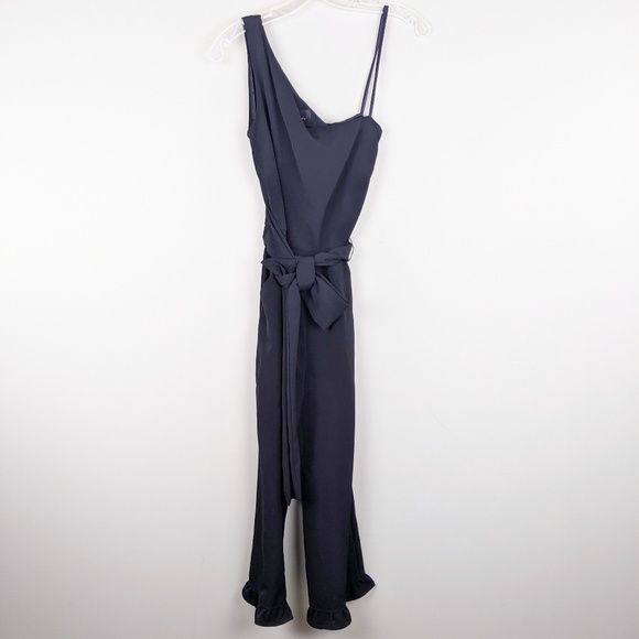 Clover and Sloane | Black Cropped Jumpsuit - H9 - Picture 3 of 7